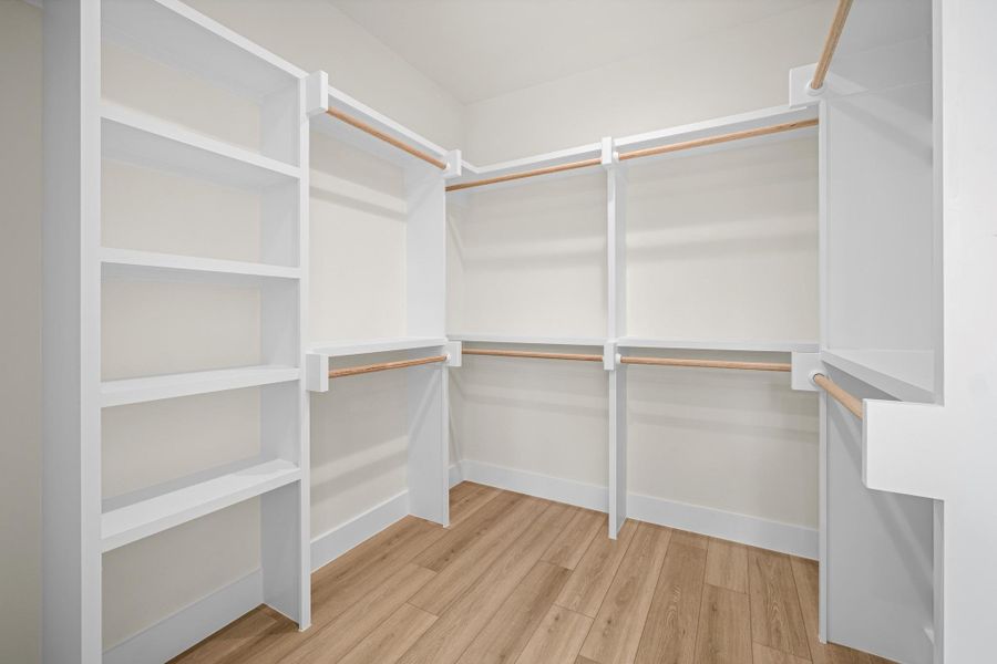Primary walk in closet