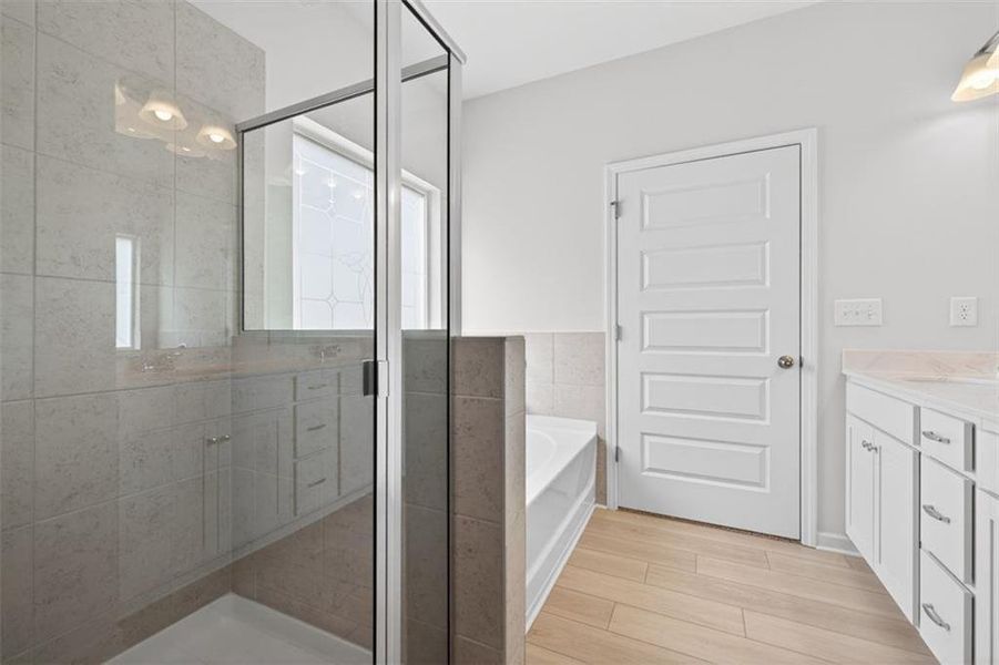 Furnished interior view inside a new home in Allen Manor, Hoschton (Image 11).