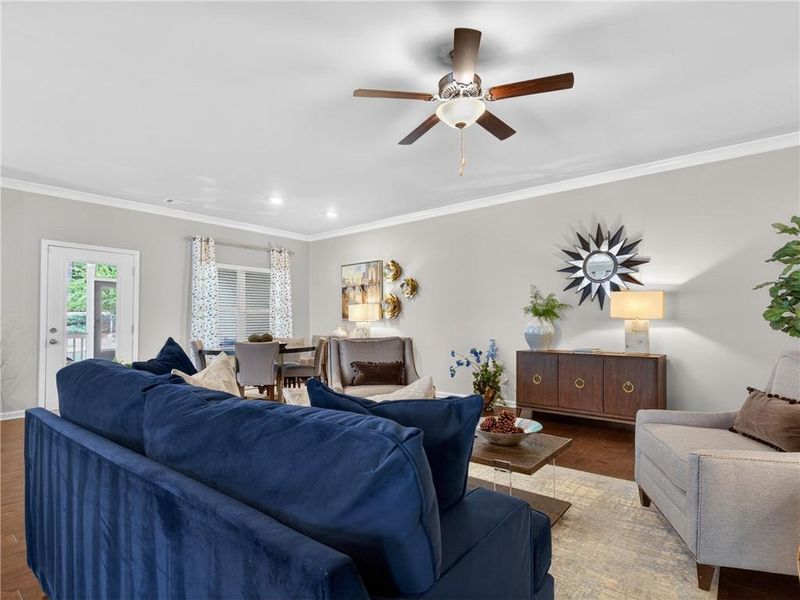 Furnished interior view inside a new home in Creekwood, Powder Springs (Image 13).