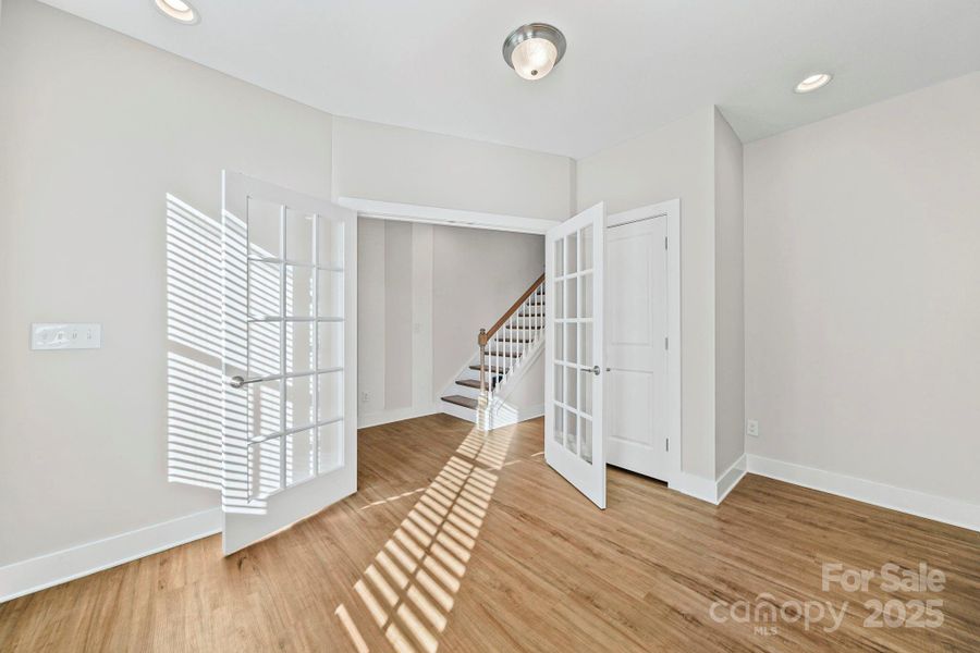 lower level bedroom, office or flex space