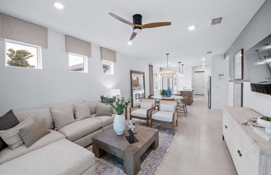 Furnished interior view inside a new home in Del Webb Stone Creek, Ocala (Image 13).