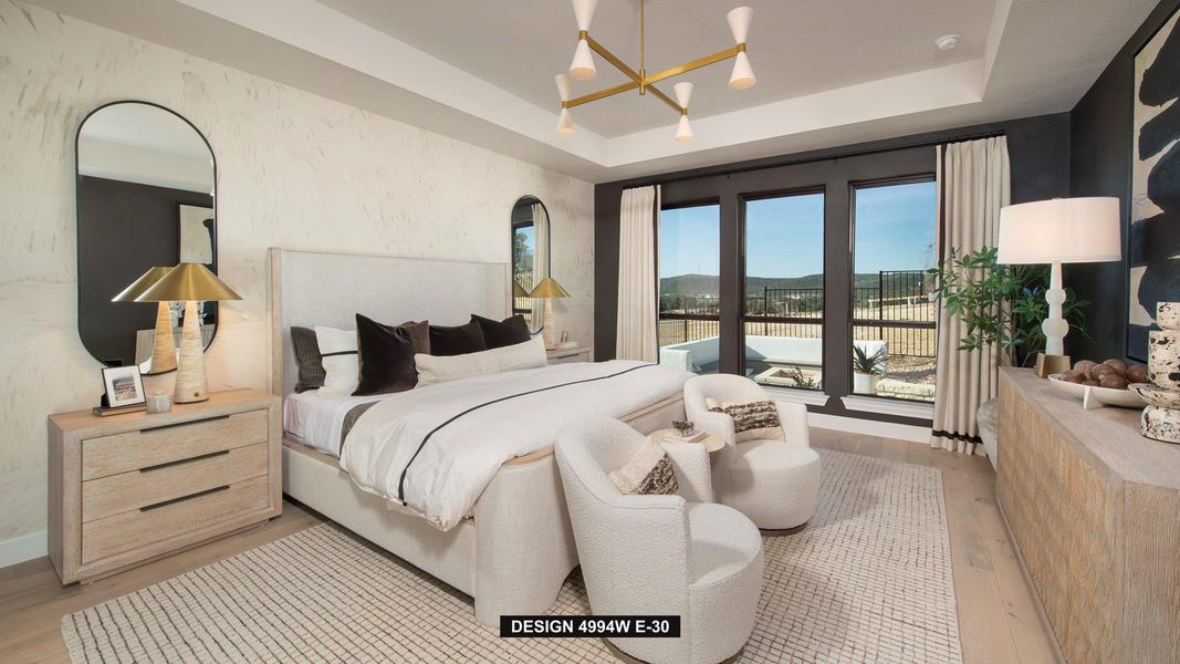 Furnished interior view inside a new home in Santa Rita Ranch - Tierra Rosa, Liberty Hill (Image 4). Furnished interior view inside a new home in Santa Rita Ranch - Tierra Rosa, Liberty Hill (Image 4).
