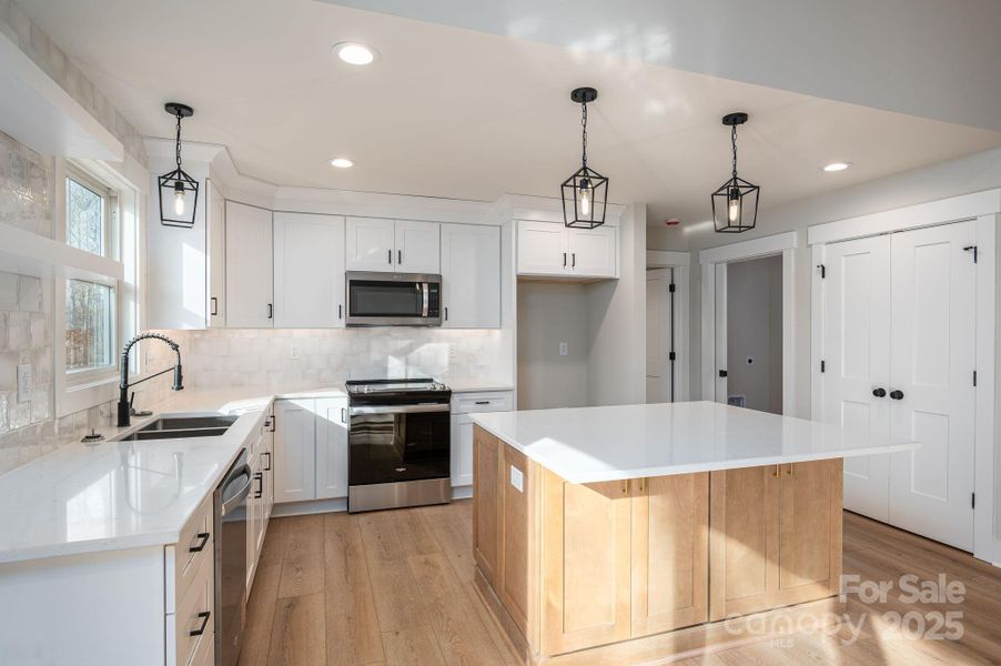 Furnished interior view inside a new home in , Newton (Image 8).