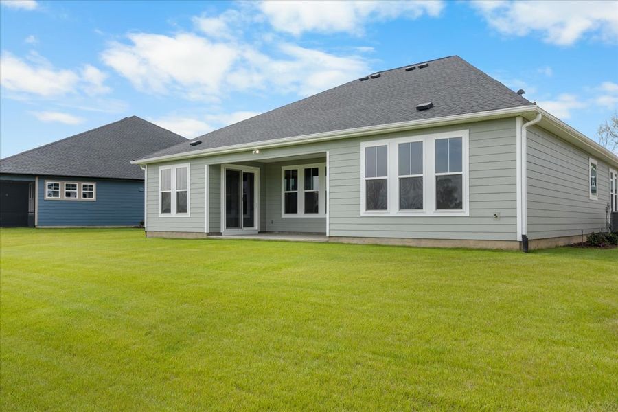 Exterior details and patio area of a home in Sinclair at Crawford Creek, Grovetown (Image 23). Exterior details and patio area of a home in Sinclair at Crawford Creek, Grovetown (Image 23).
