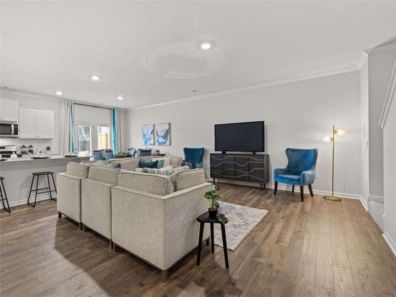 Furnished interior view inside a new home in Rosewood Farms, Acworth (Image 15).