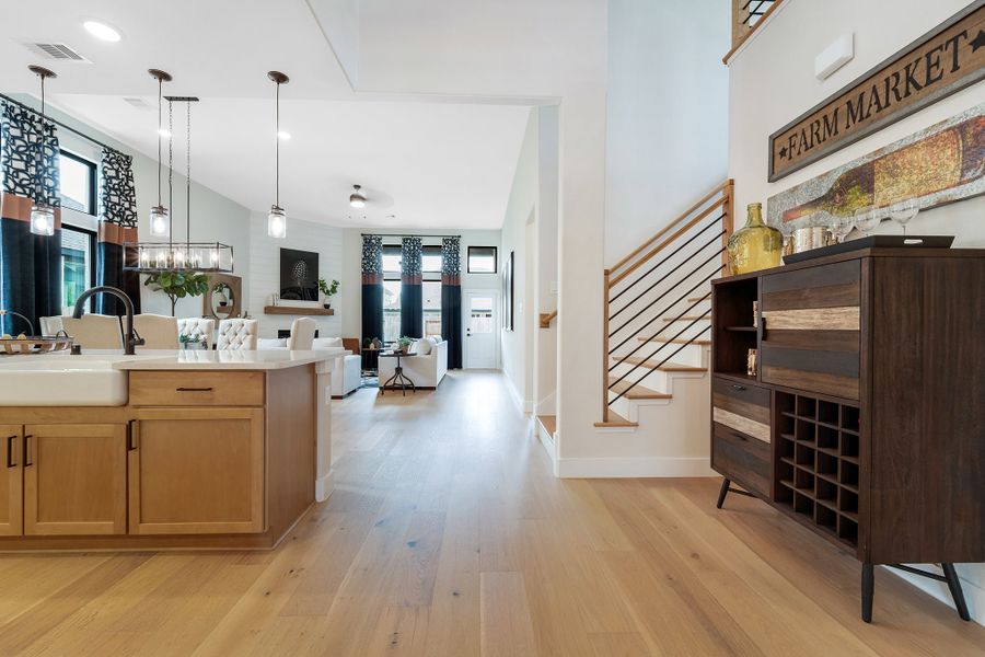 Furnished interior view inside a new home in Massey Oaks, Pearland (Image 12).