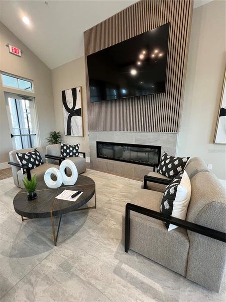 Furnished interior view inside a new home in , Clermont (Image 59).