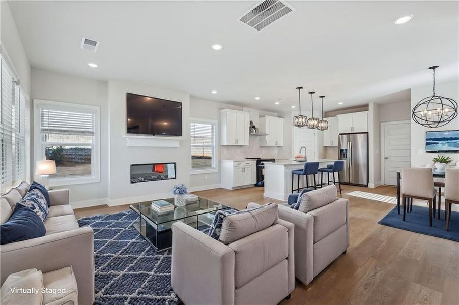 Furnished interior view inside a new home in Hemingway - Cottage Series, Cumming (Image 6).