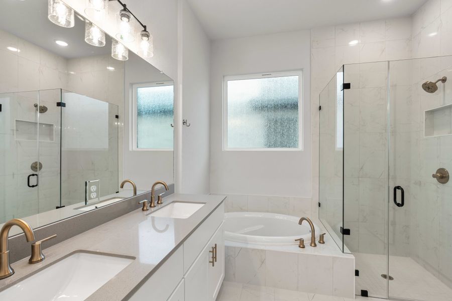 Furnished interior view inside a new home in Lariat, Liberty Hill (Image 15).