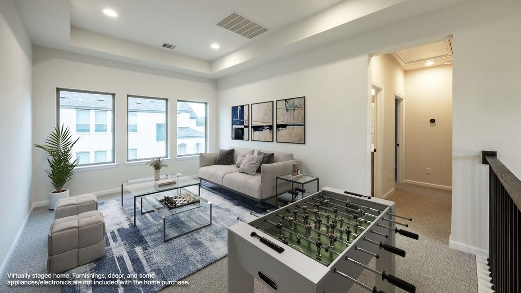 Furnished interior view inside a new home in Santa Rita Ranch - Tierra Rosa, Liberty Hill (Image 9).