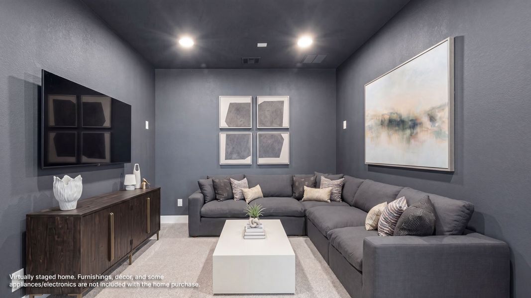 Furnished interior view inside a new home in The Heights at Uptown Celina, Celina (Image 10).