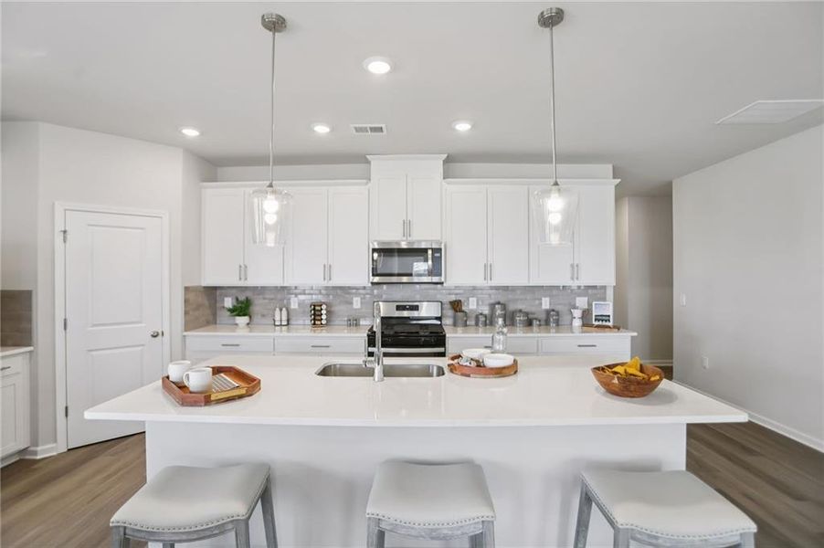 Furnished interior view inside a new home in Westmont Preserve, Powder Springs (Image 9).