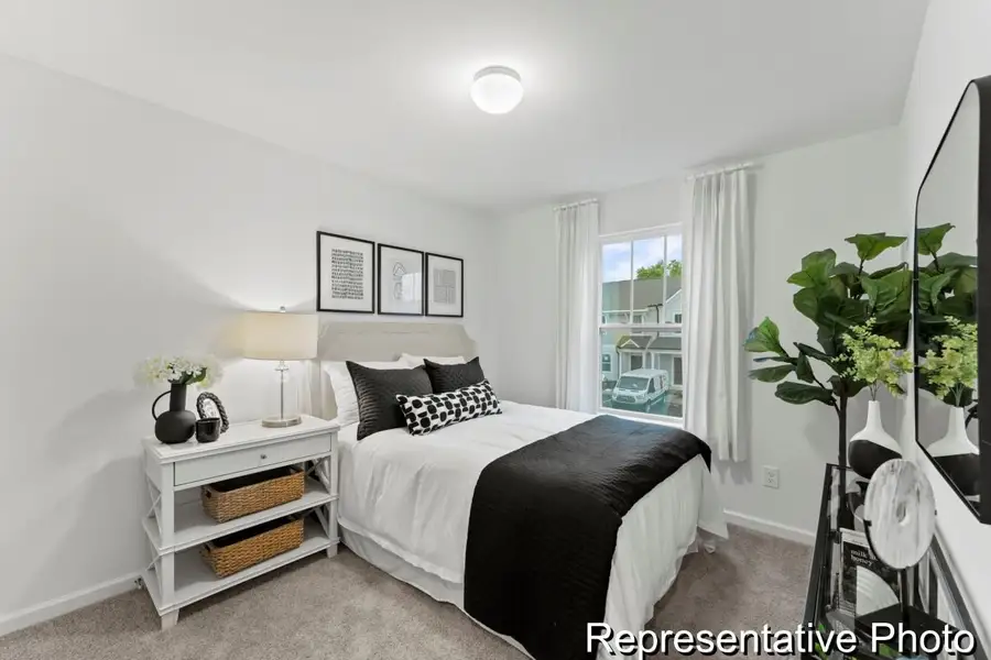 Furnished interior view inside a new home in Buies Creek Townhomes, Lillington (Image 18).