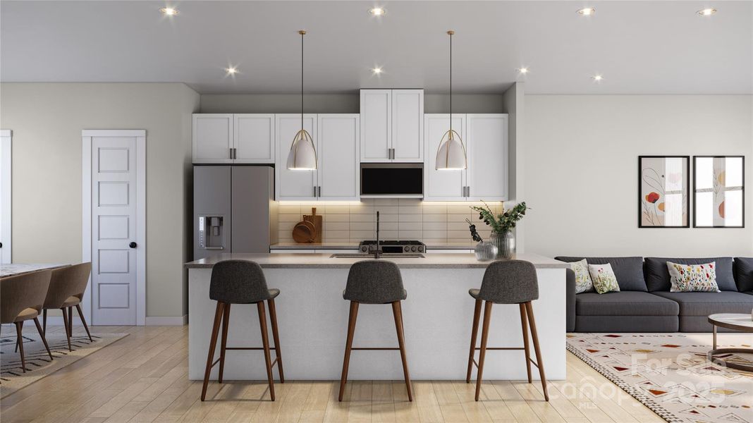 Kitchen - 3D Rendering, finishes may vary Kitchen - 3D Rendering, finishes may vary