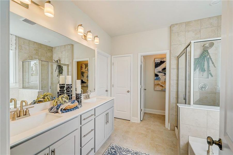 Furnished interior view inside a new home in Bailey Fence, Dacula (Image 35).