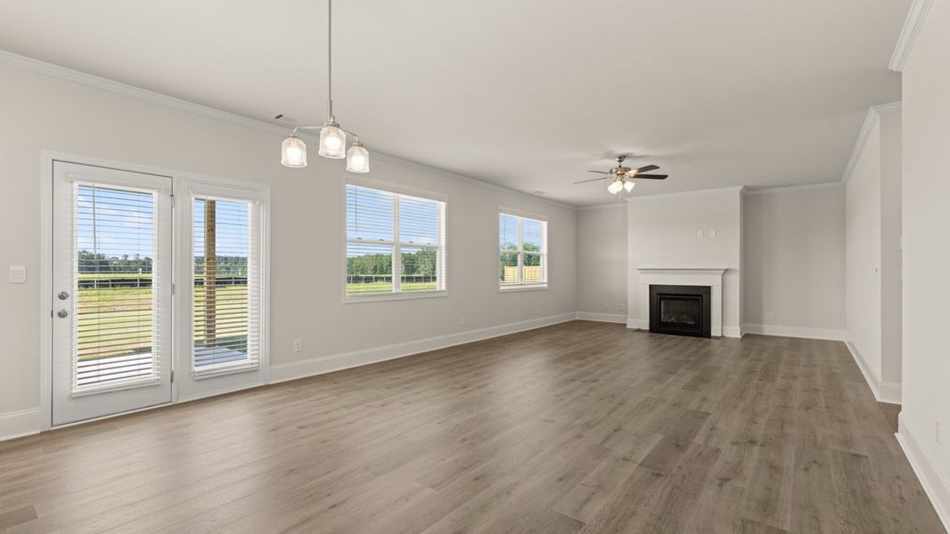 Representative unfurnished interior of a home built from the Westerly by D.R. Horton in Hamptons at Riverwood East, Dallas (Image 14).