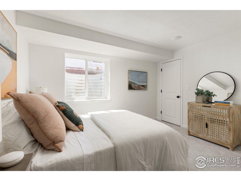 SOUTH FACING BASEMENT BEDROOM WITH TONS OF LIGHT