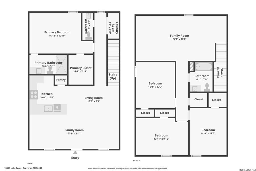 2D floor plan layout of this home in Spring Grove, St. Hedwig, TX (Image 5).