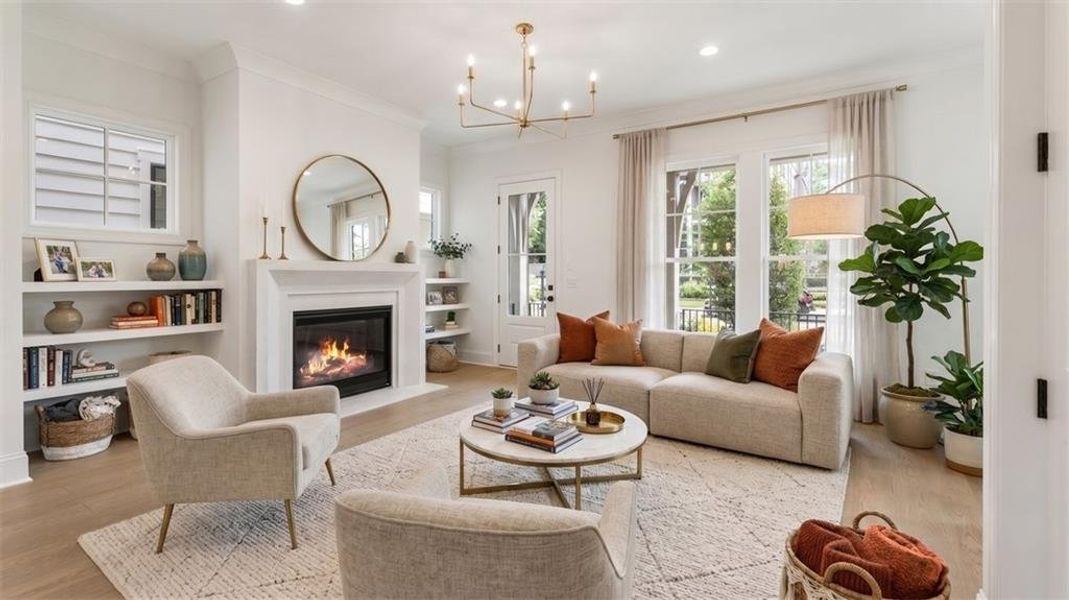 Furnished interior view inside a new home in , Alpharetta (Image 12).