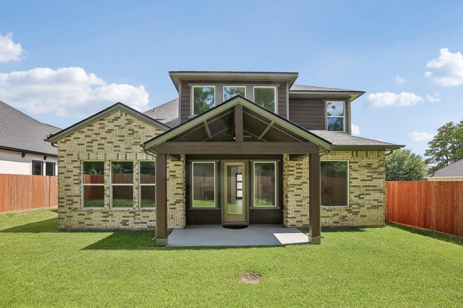Exterior details and patio area of a home in , Montgomery (Image 3). Exterior details and patio area of a home in , Montgomery (Image 3).