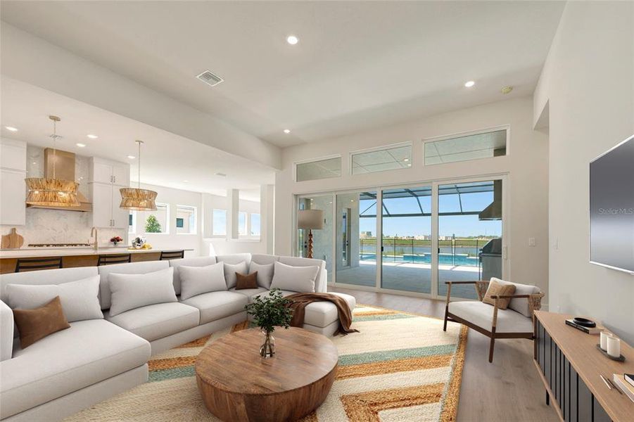 Furnished interior view inside a new home in Palmera Wellen Park – Executive Series, Venice (Image 11). Furnished interior view inside a new home in Palmera Wellen Park – Executive Series, Venice (Image 11).