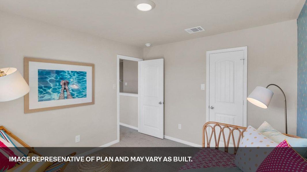 Furnished interior view inside a new home in Southgrove, Kyle (Image 24).