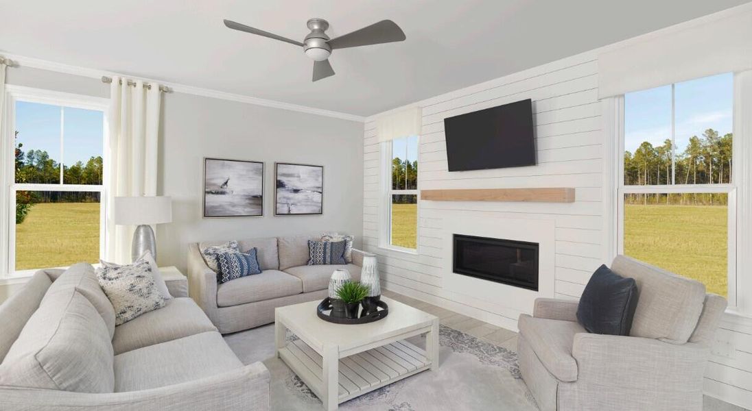 Furnished interior view inside a new home in Nexton, Summerville (Image 7).