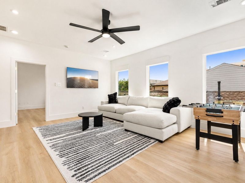 Furnished interior view inside a new home in , Houston (Image 18).