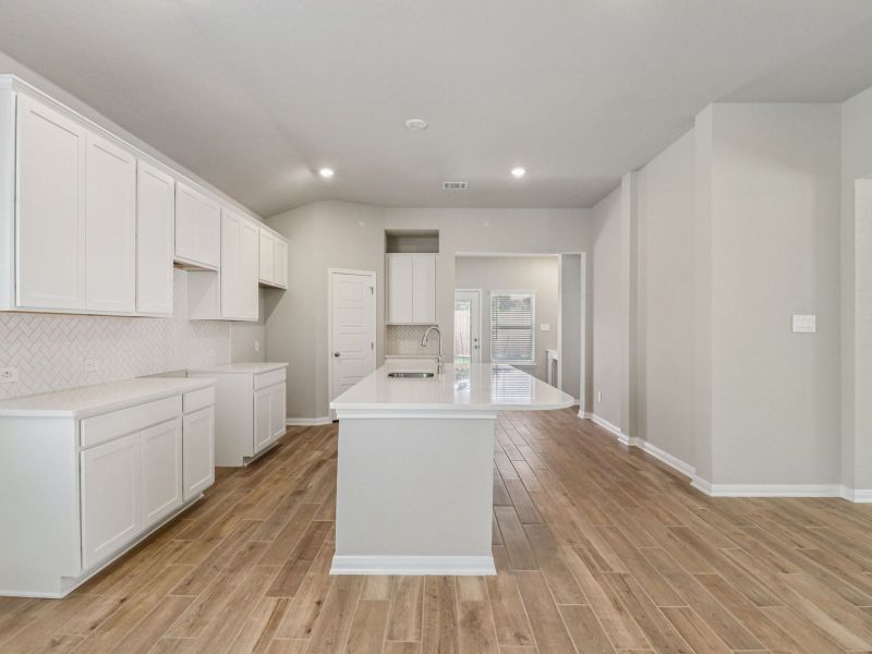 Furnished interior view inside a new home in Arcadia Ridge - Premier Series, San Antonio (Image 6). Furnished interior view inside a new home in Arcadia Ridge - Premier Series, San Antonio (Image 6).