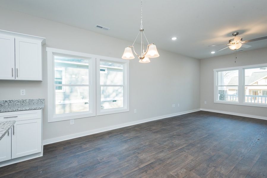 Representative unfurnished interior of a home built from the Kirksville by Foundation Home Builders LLC in Pinnix Loop, Burlington (Image 13).