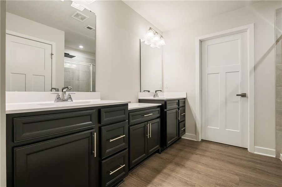 Furnished interior view inside a new home in , Hoschton (Image 8).