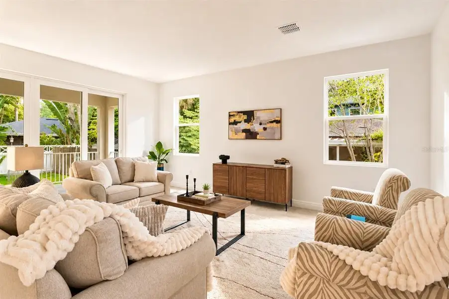 Furnished interior view inside a new home in , Tampa (Image 42).