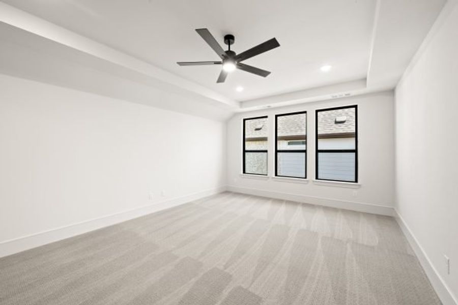 Spacious, unfurnished interior of a new home in Rio Vista at Kelly Ranch, Aledo (Image 46). Spacious, unfurnished interior of a new home in Rio Vista at Kelly Ranch, Aledo (Image 46).