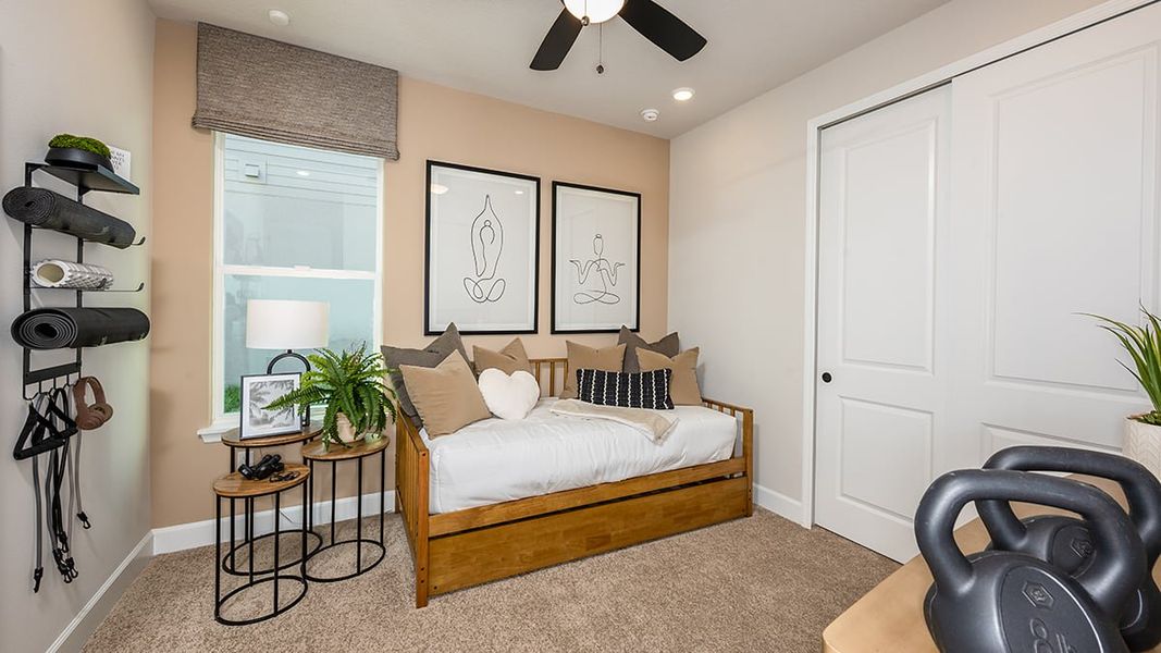 Representative furnished interior of a home built from the Longboat by Taylor Morrison in Timber Ridge, Plant City (Image 13).