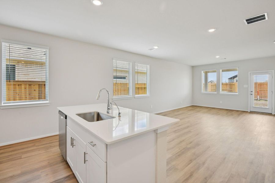 Furnished interior view inside a new home in Sanford Farms - Traditional Series, Waller (Image 10).