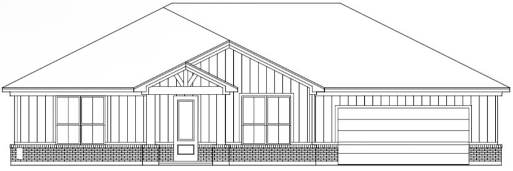 Exterior rendering of this home design in Stoneview, Glen Rose, TX (Image 4).