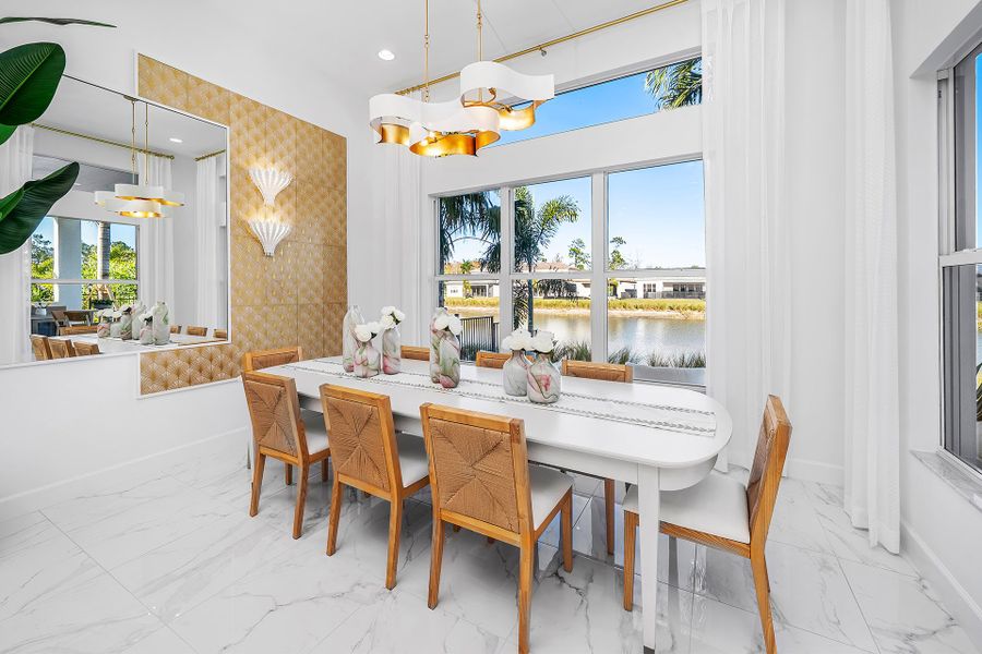 Representative furnished interior of a home built from the Aurora by GL Homes in Valencia Sky (55+), Naples (Image 6).