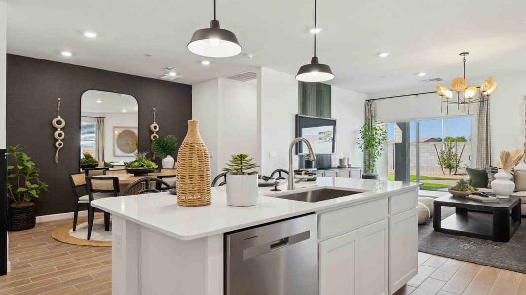 Representative furnished interior of a home built from the Ibis by D.R. Horton in Del Rio Ranch, Avondale (Image 10).
