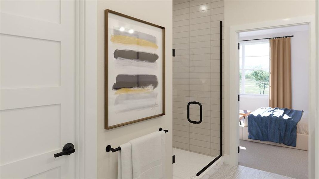 Furnished interior view inside a new home in North Square at Uptown, Celina (Image 7).