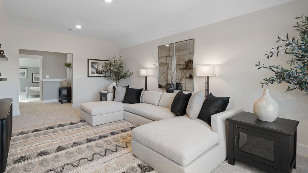 Furnished interior view inside a new home in Iris Meadows, Moore (Image 15).