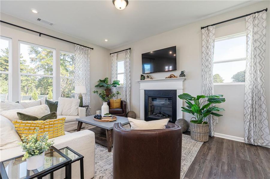 Furnished interior view inside a new home in Annsbury Park, Lilburn (Image 14).