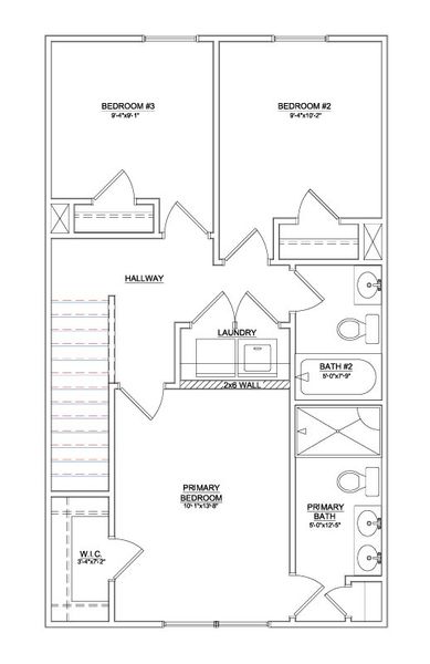 2D floor plan layout of this home in Cypress Point, Aiken, SC (Image 4).