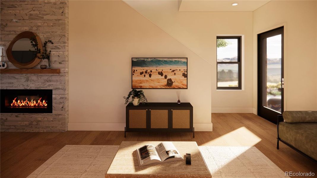 Furnished interior view inside a new home in , Gypsum (Image 16).