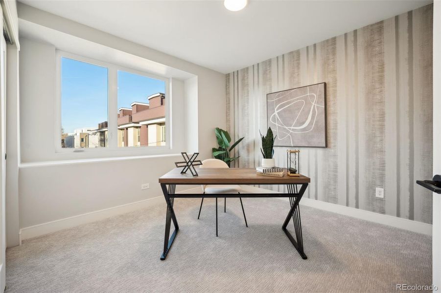 Furnished interior view inside a new home in , Denver (Image 10).