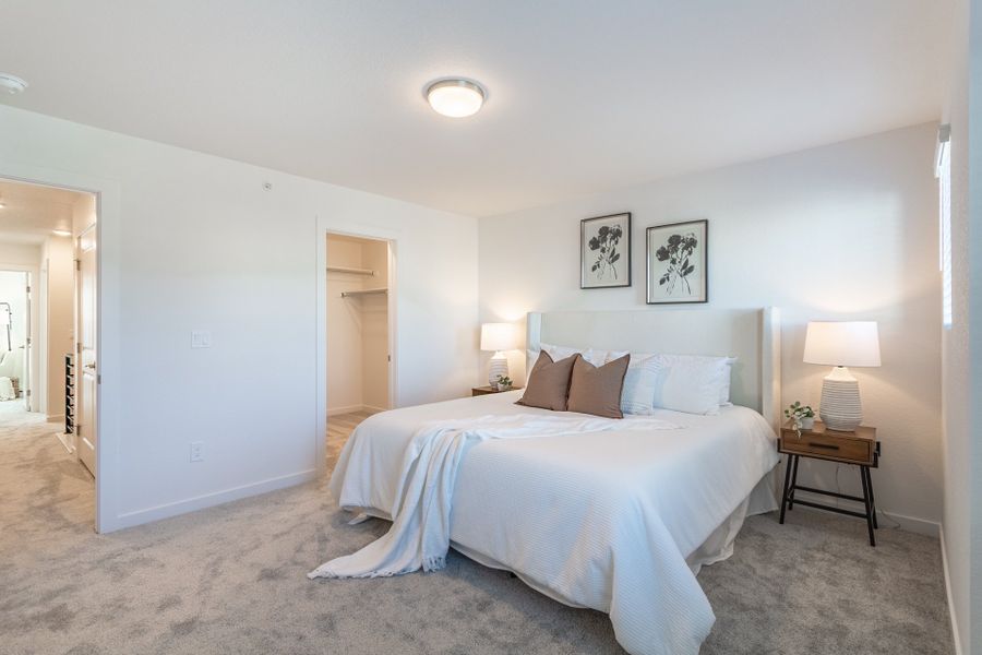 Furnished interior view inside a new home in The Vistas at West Mesa, Colorado Springs (Image 13). Furnished interior view inside a new home in The Vistas at West Mesa, Colorado Springs (Image 13).