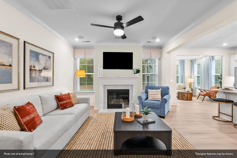 Furnished interior view inside a new home in Sweetbrier, Durham (Image 7).