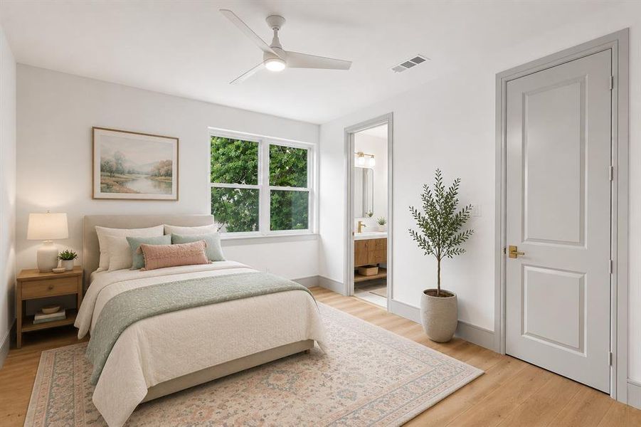 Bedroom - virtually staged