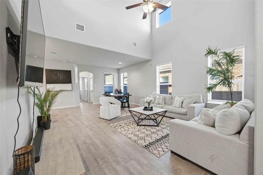 Furnished interior view inside a new home in , Houston (Image 9).