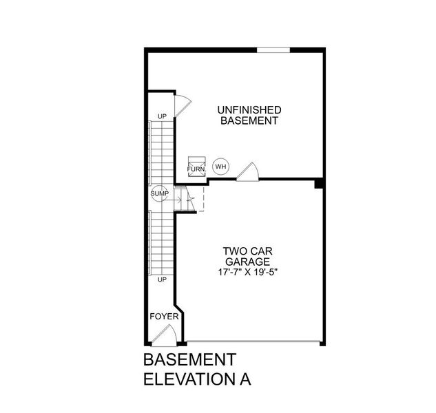 2D floor plan layout of this home in Park Ridge at Sugar Hill, Sugar Hill, GA (Image 4).