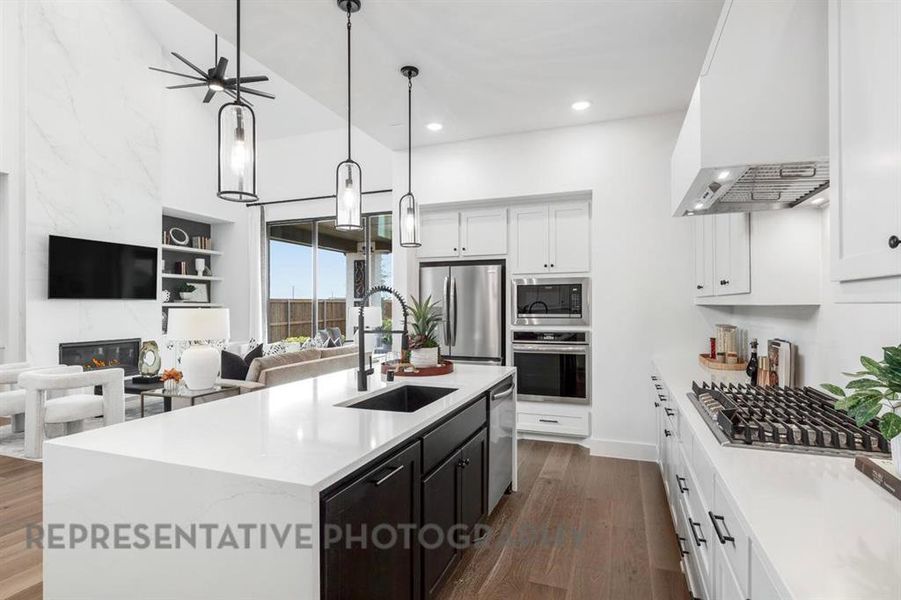 Furnished interior view inside a new home in Aster Park: 50ft. lots, McKinney (Image 5).